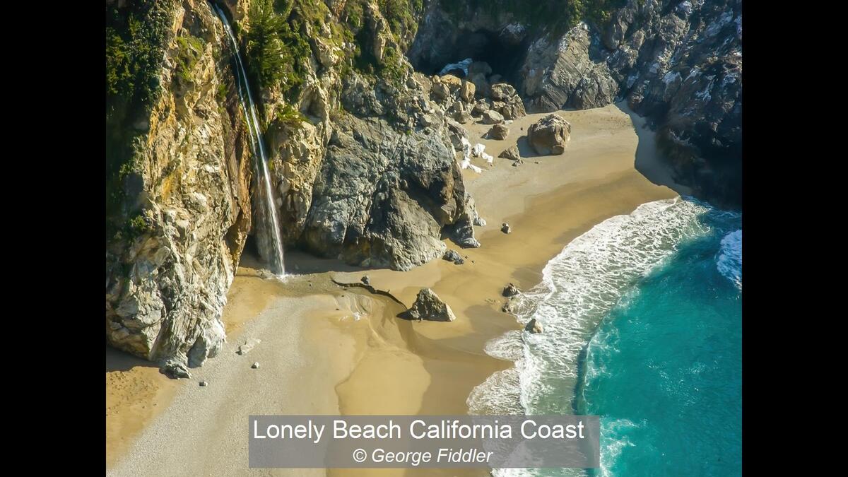 Lonely Beach California Coast